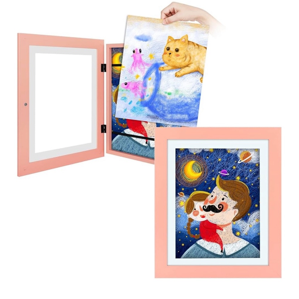 2 Lot Picture Frames Interchangeable  Tempered Glass, Artwork NEW!!!